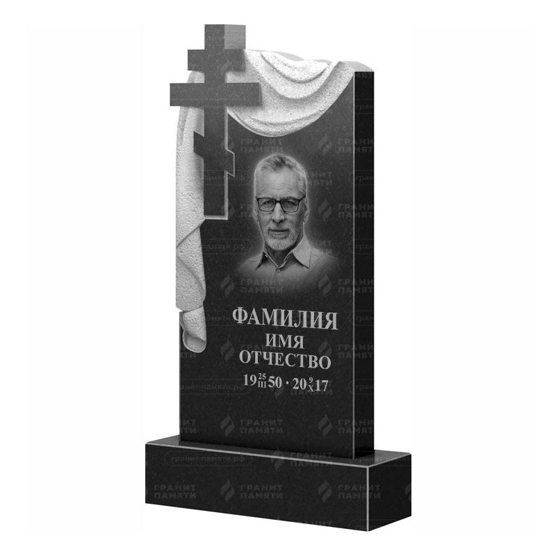 Памятники из гранита с крестом в Рязани | Гранитный памятник ФГ-085