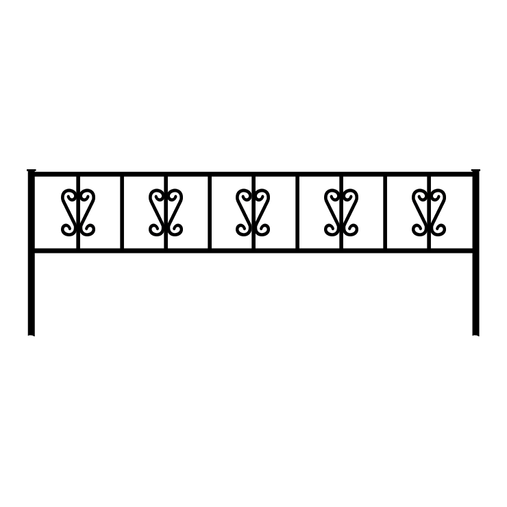 Металлические оградки, столы, скамейки в Рязани | Оградка №8