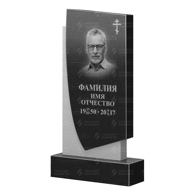 Памятники из гранита вертикальные в Рязани | Гранитный памятник ФГ-075