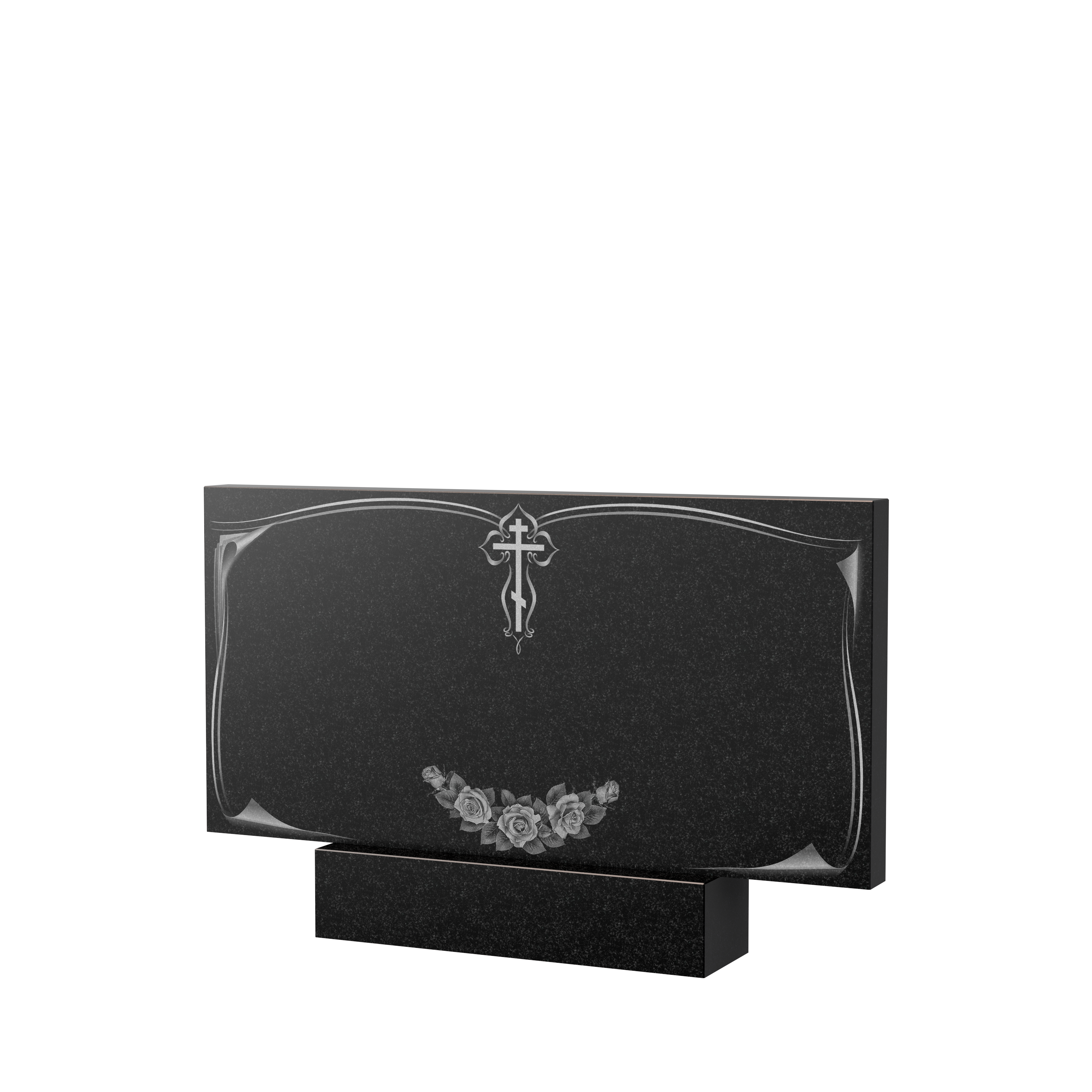 Гравировка на памятник в Рязани | Художественное оформление на гранитную стелу, рисунок ГХО-001