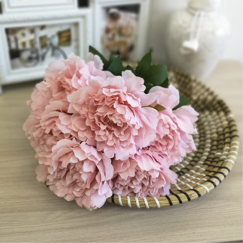 Искусственные цветы в Рязани | Цветы искусственные «Пионы», розовые, букет