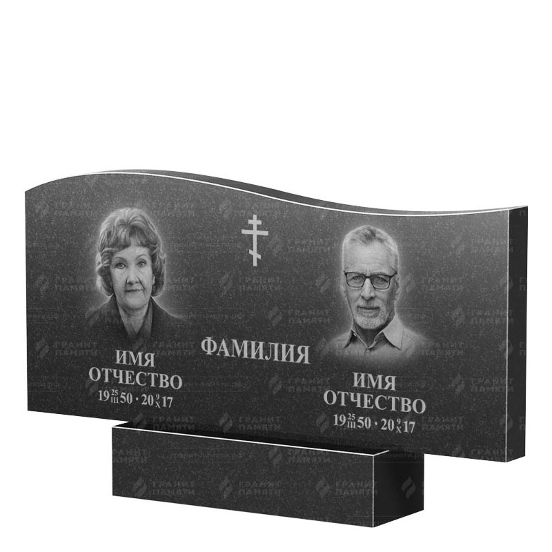 Памятники из гранита двойные в Рязани | Двойной гранитный памятник ФГ-255