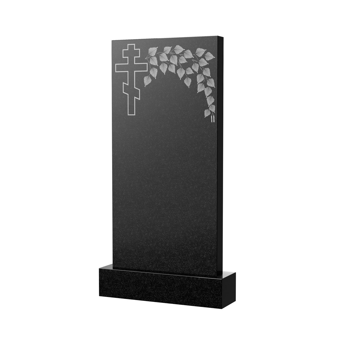 Гравировка на памятник в Рязани | Художественное оформление на гранитную стелу, рисунок ВХО-033