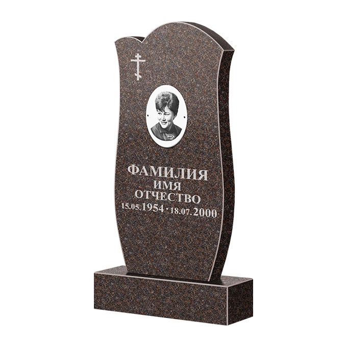 Памятники из цветного гранита в Рязани | Памятник из гранита Карел Brown ФГЦ-039