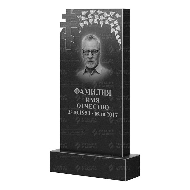 Памятники из гранита с деревом в Рязани | Гранитный памятник ФГ-202