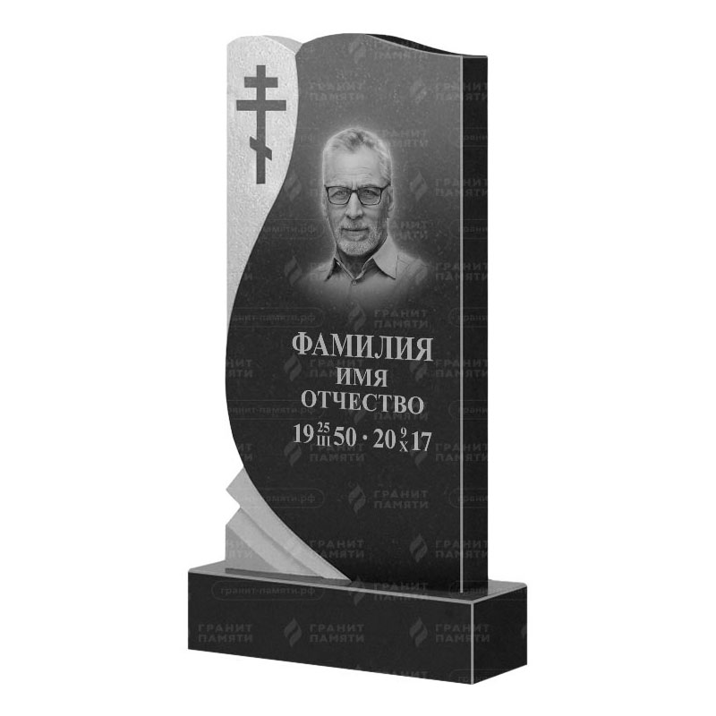 Памятники из гранита вертикальные в Рязани | Гранитный памятник ФГ-169