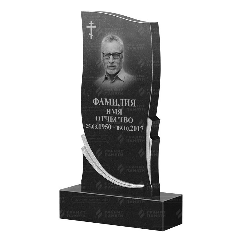 Памятники из гранита вертикальные в Рязани | Гранитный памятник ФГ-044