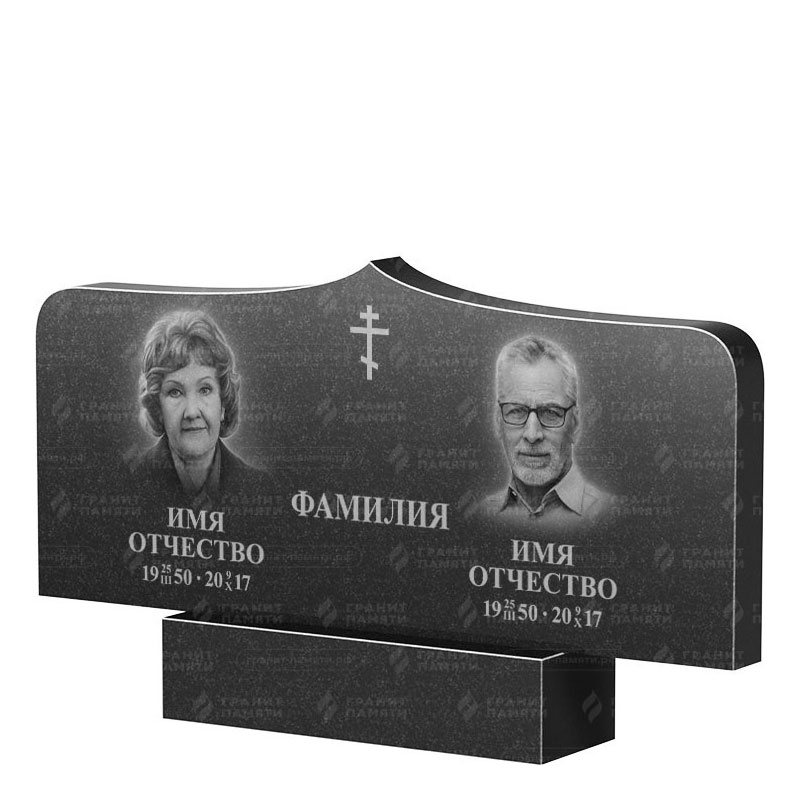 Гранитные памятники в Рязани | Двойной гранитный памятник ФГ-260