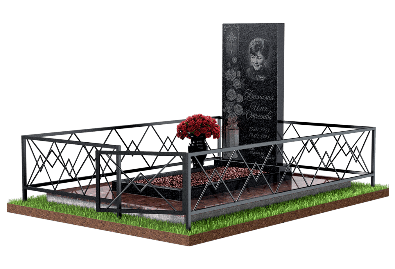 Благоустройство захоронения в Рязани