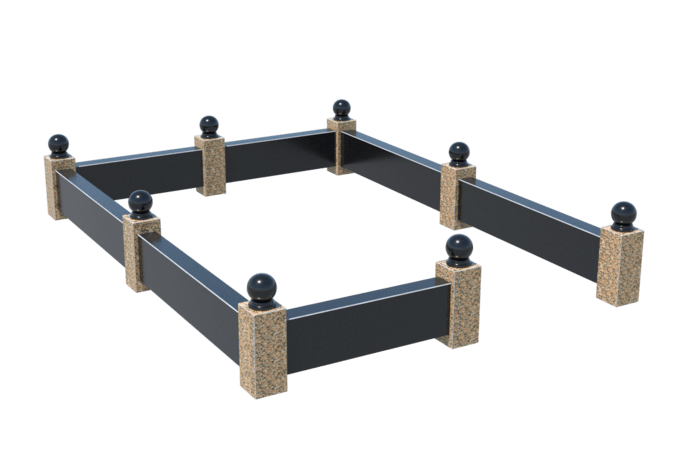 Цоколи на могилу в Рязани | Цоколь на могилу №0036