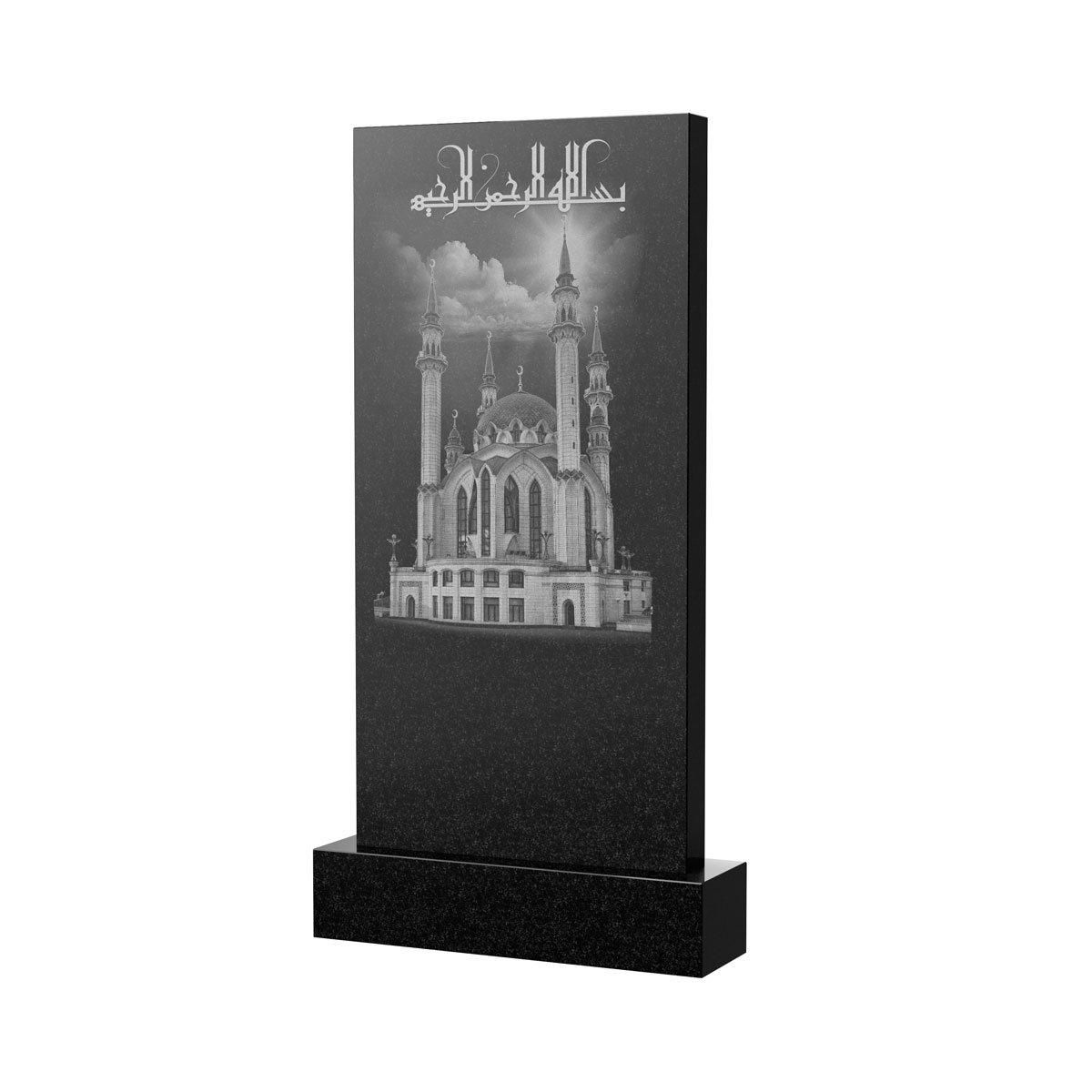 Гравировка на памятник в Рязани | Художественное оформление на гранитную стелу, рисунок ВХО-047