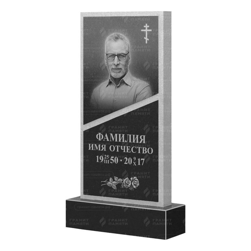 Памятники из гранита вертикальные в Рязани | Гранитный памятник ФГ-164