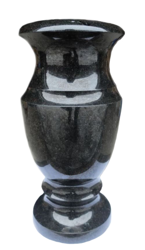 Вазы из камня в Рязани | Ваза гранитная «Габбро 30»