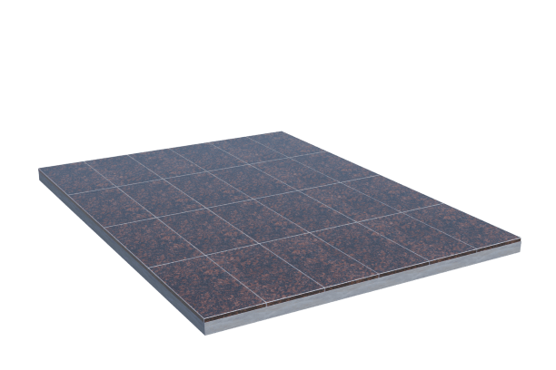 Площадки на могилу в Рязани | Площадка с облицовкой Дымовским гранитом