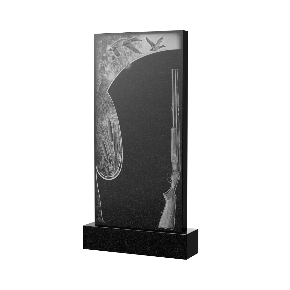 Гравировка на памятник в Рязани | Художественное оформление на гранитную стелу, рисунок ВХО-052