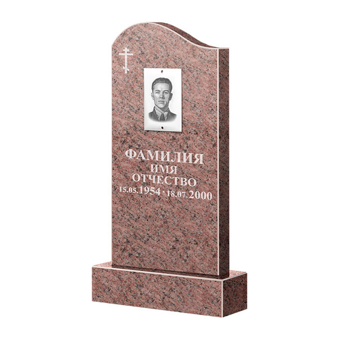 Памятники из цветного гранита в Рязани | Памятник из гранита Розалия Pink ФГЦ-030