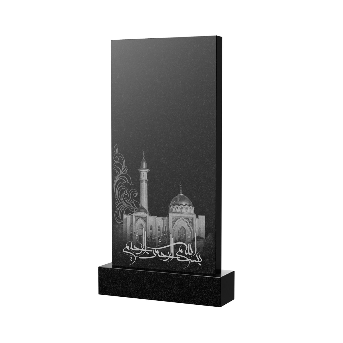 Гравировка на памятник в Рязани | Художественное оформление на гранитную стелу, рисунок ВХО-046