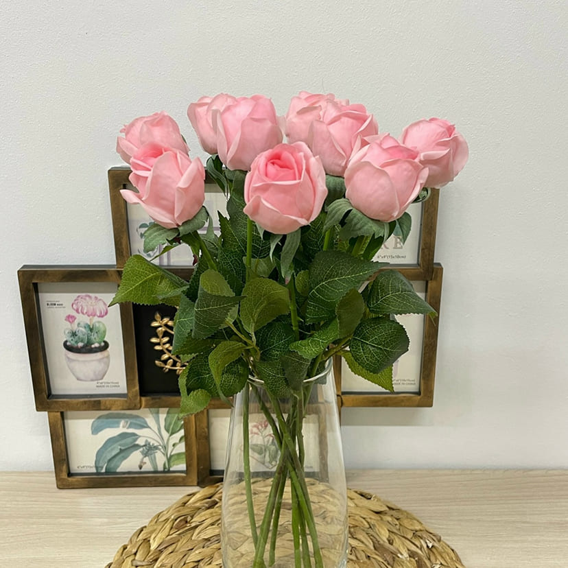 Искусственные цветы в Рязани | Цветок искусственный «Роза», нежно-розовая, одиночный