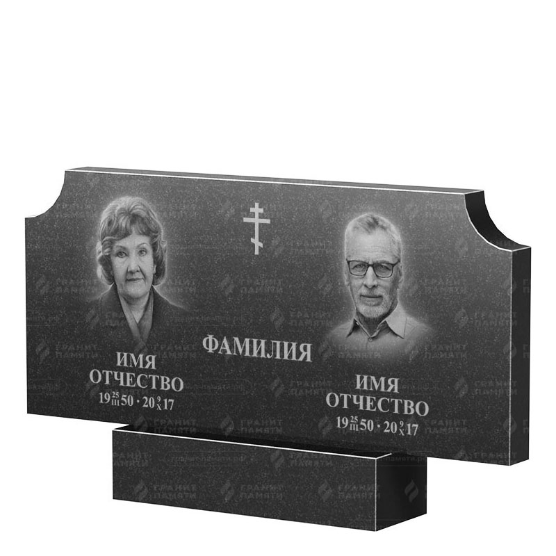 Памятники из гранита двойные в Рязани | Двойной гранитный памятник ФГ-253