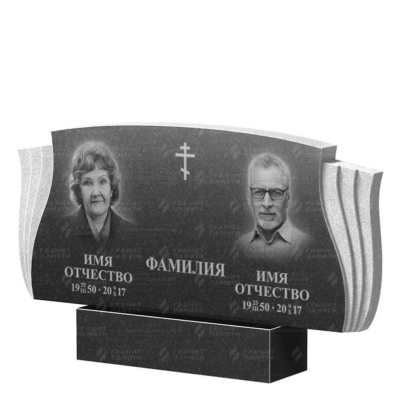 Гранитные памятники в Рязани | Двойной гранитный памятник ФГ-264