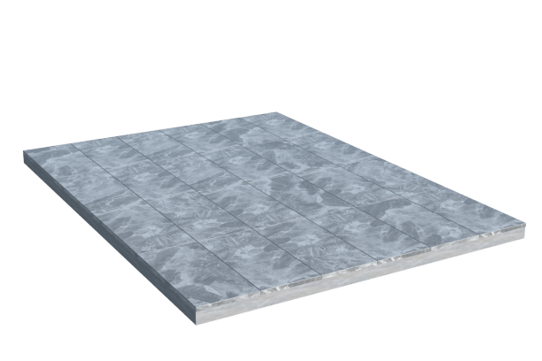 Площадки на могилу в Рязани | Площадка с мраморной облицовкой