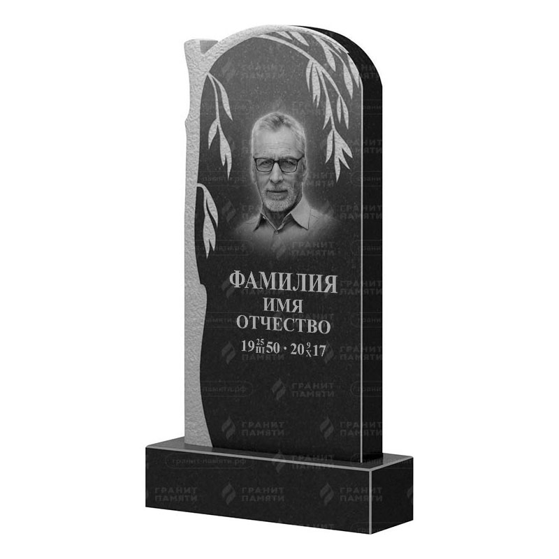 Памятники из гранита с деревом в Рязани | Гранитный памятник ФГ-090