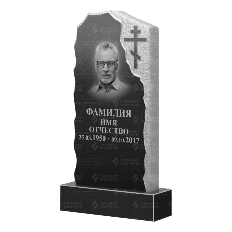 Памятники из гранита с обколом, скалы в Рязани | Гранитный памятник ФГ-231