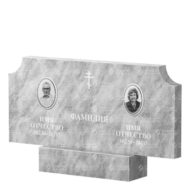 Памятники из мрамора в Рязани | Двойной мраморный памятник ФМ-253