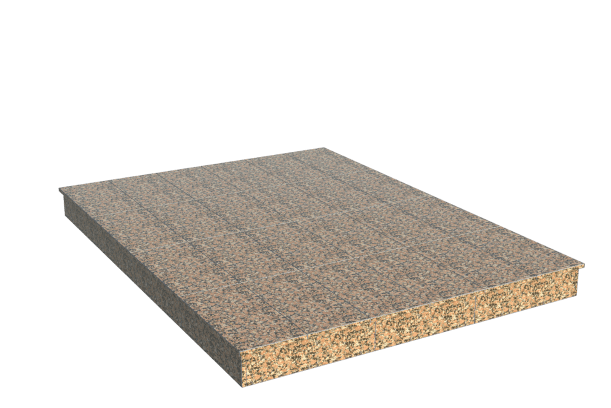 Площадки на могилу в Рязани | Площадка с вертикальной (15 см) облицовкой Южно-султаевским гранитом