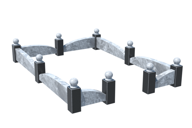 Цоколи на могилу в Рязани | Цоколь на могилу №0040