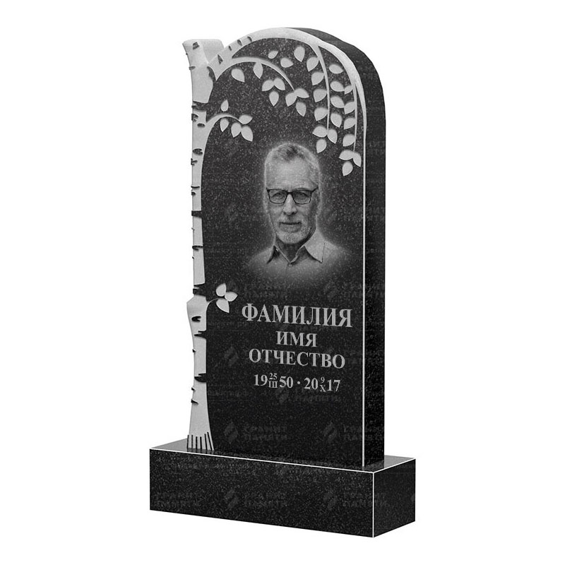 Памятники из гранита с деревом в Рязани | Гранитный памятник ФГ-091