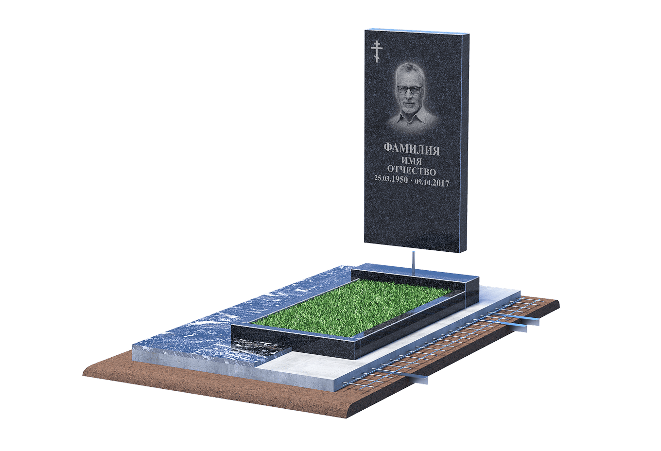 Установка памятника в Рязани