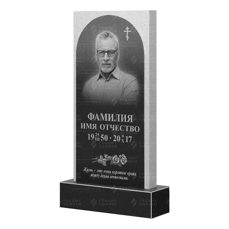 Памятники из гранита вертикальные в Рязани | Гранитный памятник ФГ-165
