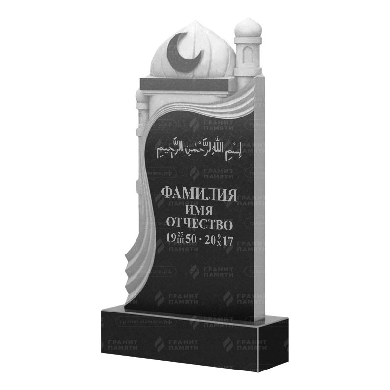Мусульманские памятники на могилу в Рязани | Гранитный памятник ФГ-228