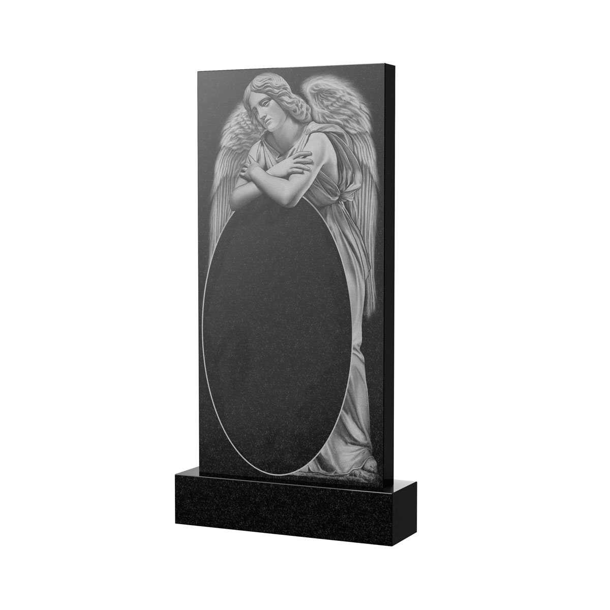 Гравировка на памятник в Рязани | Художественное оформление на гранитную стелу, рисунок ВХО-016