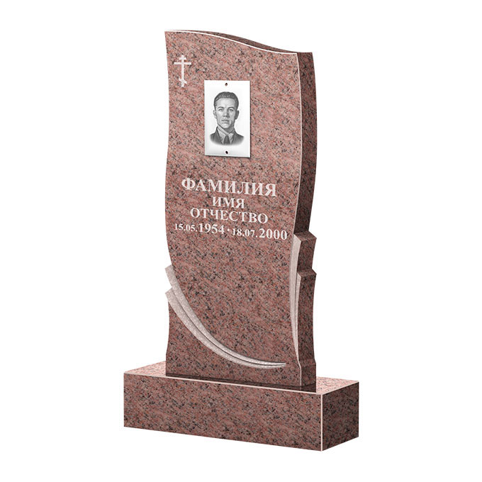 Гранитные памятники в Рязани | Памятник из гранита Розалия Pink ФГЦ-044