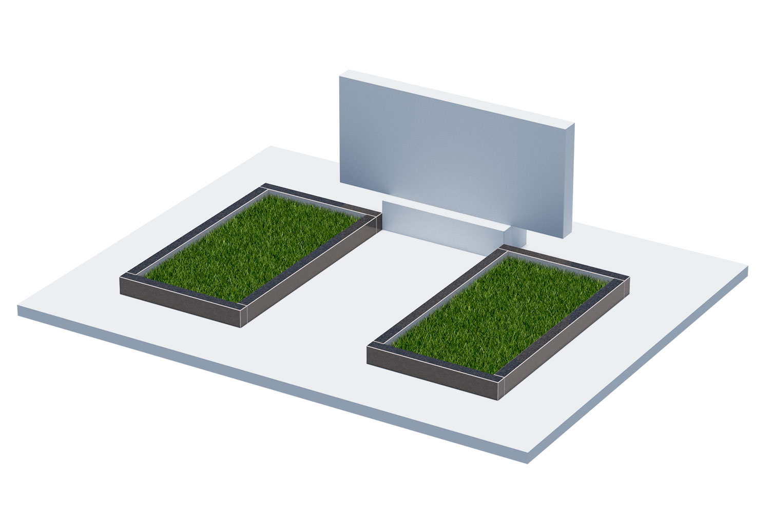 Цветники и надгробные плиты в Рязани | Цветник Автономный, 2 шт