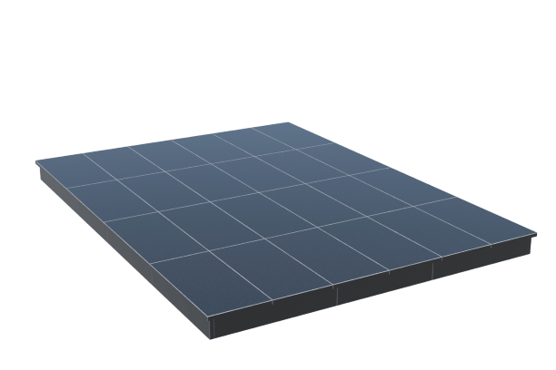 Площадки на могилу в Рязани | Площадка с вертикальной (10 см) облицовкой гранитом Габбро