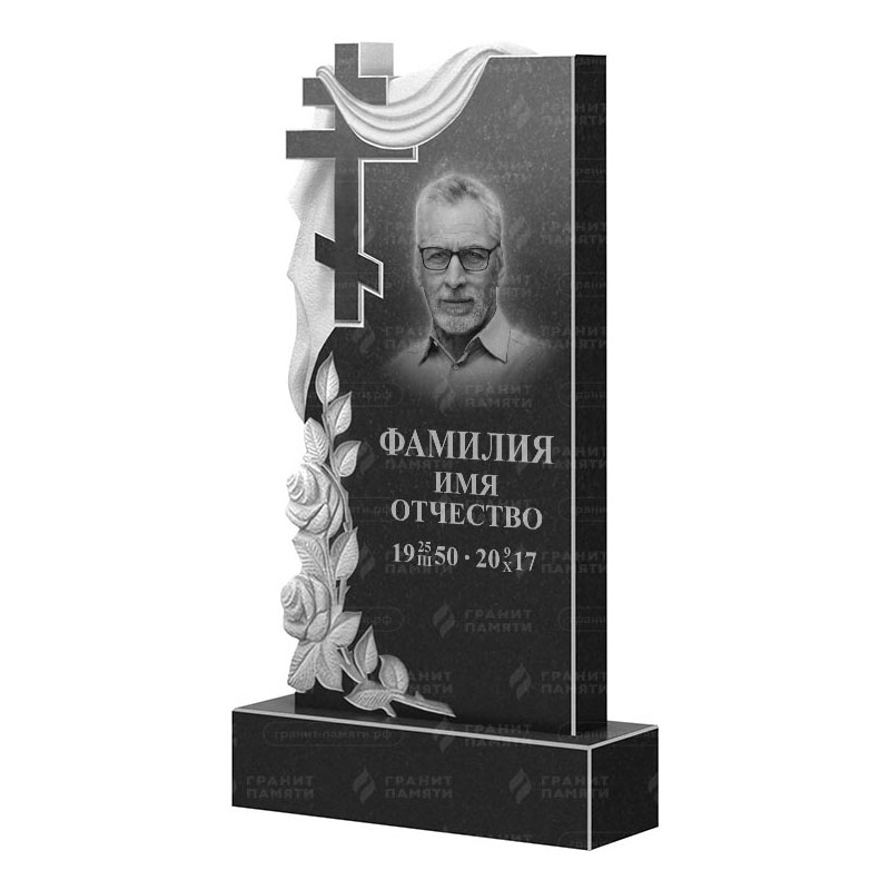 Памятники из гранита вертикальные в Рязани | Гранитный памятник ФГ-189