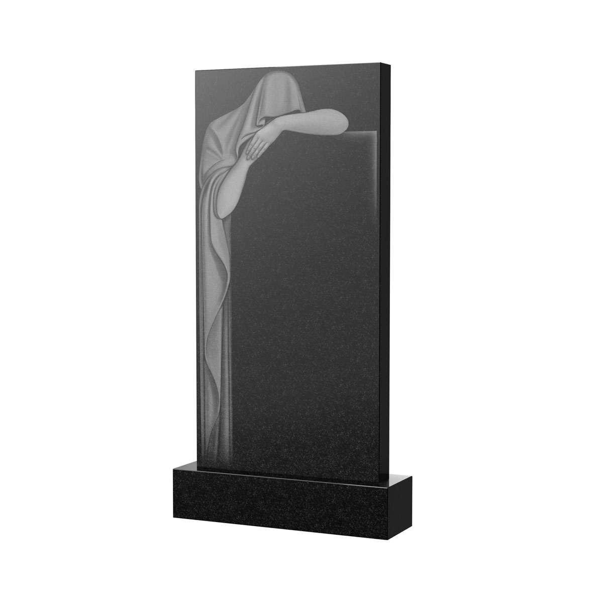 Гравировка на памятник в Рязани | Художественное оформление на гранитную стелу, рисунок ВХО-036