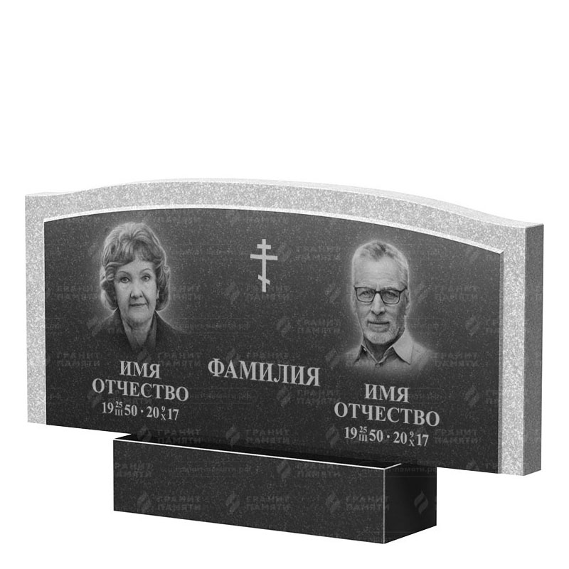Памятники из гранита двойные в Рязани | Двойной гранитный памятник ФГ-131