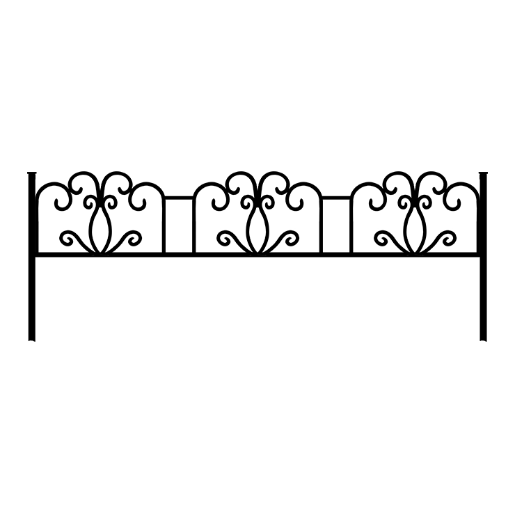 Металлические оградки, столы, скамейки в Рязани | Оградка №4