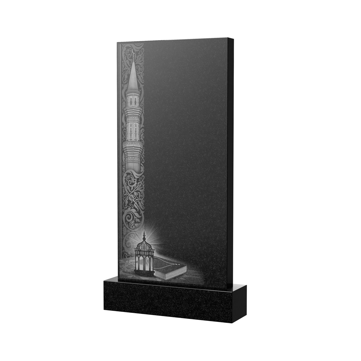 Гравировка на памятник в Рязани | Художественное оформление на гранитную стелу, рисунок ВХО-038