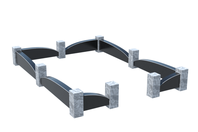 Цоколи на могилу в Рязани | Цоколь на могилу №0041