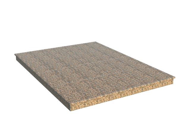 Площадки на могилу в Рязани | Площадка с вертикальной (10 см) облицовкой Южно-султаевским гранитом