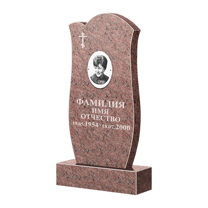 Памятники из цветного гранита в Рязани | Памятник из гранита Розалия Pink ФГЦ-039