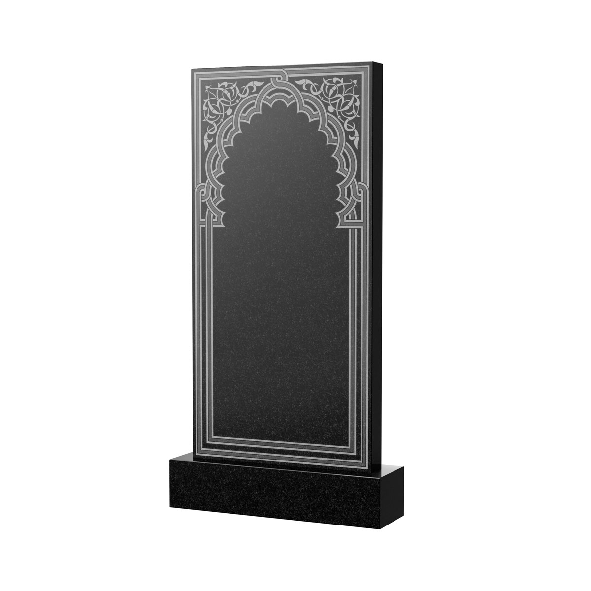 Гравировка на памятник в Рязани | Художественное оформление на гранитную стелу, рисунок ВХО-045