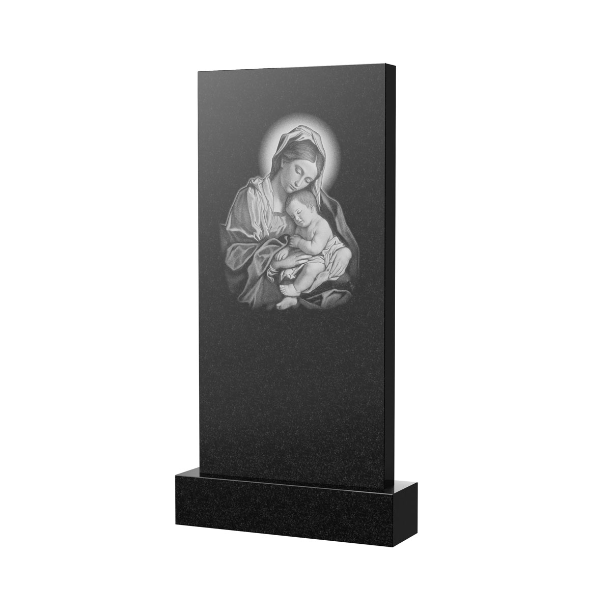 Оборотная сторона | Оформление оборотной стороны стелы с Богородицей, рисунок ОБ-047