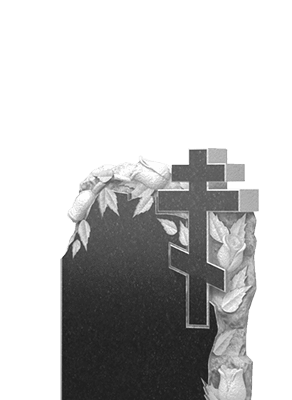 Памятники из гранита с цветами в Рязани